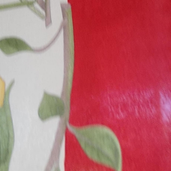 Salvatore Ferragamo Red and Cream Floral Scarf Made In Italy - Picture 15 of 16